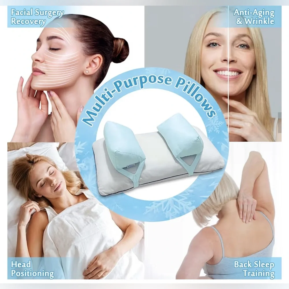 NEW Back Sleeper Beauty Pillow Anti Aging Wrinkle Face Up Head Positioning